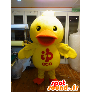 Mascot Fleet-kun, e pato gigante amarelo e laranja engraçado - MASFR27236 - Yuru-Chara Mascotes japoneses