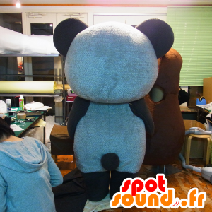 Kumataro maskot, stor blå nallebjörn - Spotsound maskot