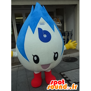 Mascot Ayaka Tsu, μπλε φλόγα και λευκό αέριο - MASFR27238 - Yuru-Χαρά ιαπωνική Μασκότ