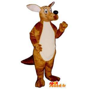 Glimlachende en realistische kangoeroe mascotte - MASFR007025 - Kangaroo mascottes