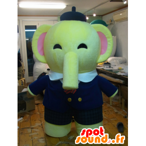 Mascot Maki Xiangshan, elefante amarelo muito elegante - MASFR27239 - Yuru-Chara Mascotes japoneses