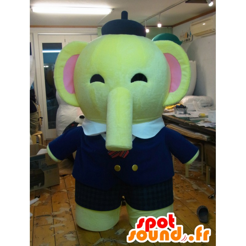 Maki Xiangshan maskot, meget elegant gul elefant - Spotsound