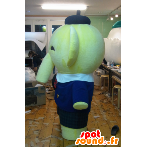 Mascotte Maki Xiangshan, molto elegante elefante giallo - MASFR27239 - Yuru-Chara mascotte giapponese