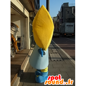 Don mascote, amarelo e estrela azul bonita e sorridente - MASFR27240 - Yuru-Chara Mascotes japoneses