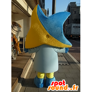 Don Maskottchen, gelb und blau-Sterne sehr schön und lächelnd - MASFR27240 - Yuru-Chara japanischen Maskottchen