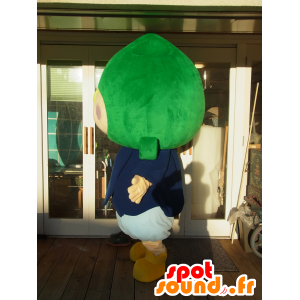 Mascotte de Kun Pakumu, garçon blond avec un légume sur la tête - MASFR27241 - Mascottes Yuru-Chara Japonaises