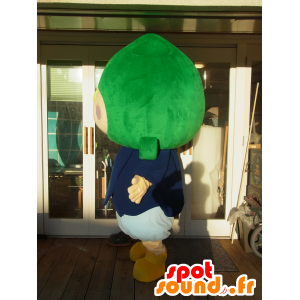 Mascot Kun Pakumu, blonde gutten med en grønnsak på hodet - MASFR27241 - Yuru-Chara japanske Mascots