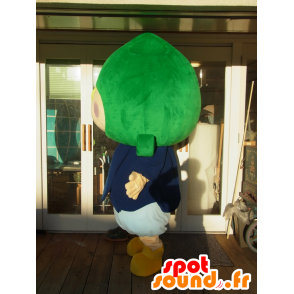 Kun Maskottchen Pakumu, blonder Junge mit einem Gemüse auf dem Kopf - MASFR27241 - Yuru-Chara japanischen Maskottchen