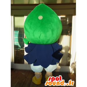 Mascot Kun Pakumu, blonde gutten med en grønnsak på hodet - MASFR27241 - Yuru-Chara japanske Mascots