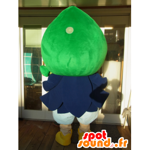 Kun Maskottchen Pakumu, blonder Junge mit einem Gemüse auf dem Kopf - MASFR27241 - Yuru-Chara japanischen Maskottchen