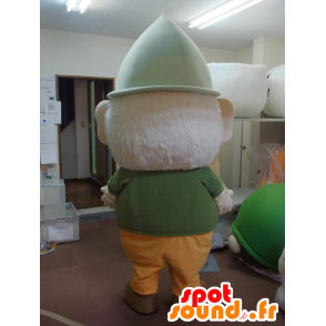 Putirittsu mascotte, leprechaun verde con una lunga barba bianca - MASFR27242 - Yuru-Chara mascotte giapponese