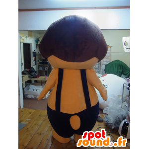Goethe-kun mascot, orange and brown dog with overalls - MASFR27243 - Yuru-Chara Japanese mascots