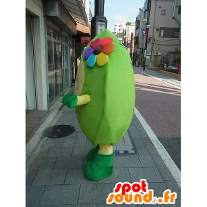 Mascot MiyaRin, groen man, reuze groente met een bloem - MASFR27245 - Yuru-Chara Japanse Mascottes