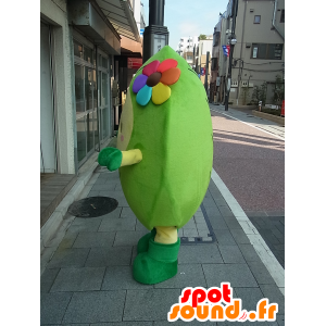 MiyaRin mascotte, l'uomo verde, verdure gigante con un fiore - MASFR27245 - Yuru-Chara mascotte giapponese