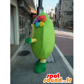 Mascot MiyaRin, homem verde, vegetal gigante com uma flor - MASFR27245 - Yuru-Chara Mascotes japoneses
