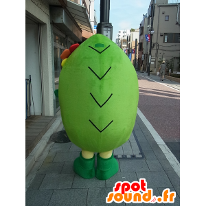 Mascot MiyaRin, homem verde, vegetal gigante com uma flor - MASFR27245 - Yuru-Chara Mascotes japoneses