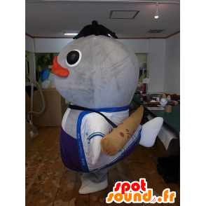 Mascot Yasutaro, iso harmaa kala, jättiläinen karppi - MASFR27246 - Mascottes Yuru-Chara Japonaises