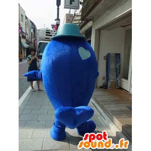 Mascotte Akuan, blu e rosso, balena gigante - MASFR27247 - Yuru-Chara mascotte giapponese