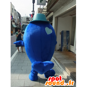 Mascotte de Akuan, baleine bleue et rouge, géante - MASFR27247 - Mascottes Yuru-Chara Japonaises