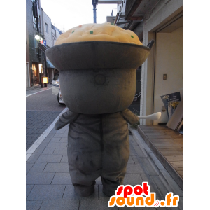 Mascot Itamekun, grå gutt med en plate på hodet - MASFR27250 - Yuru-Chara japanske Mascots