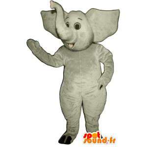 Gray elephant mascot. Elephant Costume - MASFR007029 - Elephant mascots