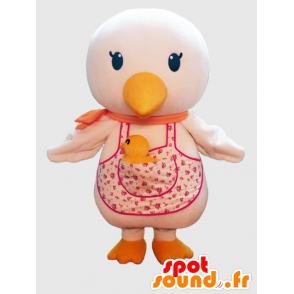 Stella-Maskottchen. Mascotte Gans, Ente mit ihrem kleinen - MASFR27256 - Yuru-Chara japanischen Maskottchen