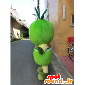 Mascot SasaTaro, grønn mann med blader på hodet - MASFR27258 - Yuru-Chara japanske Mascots