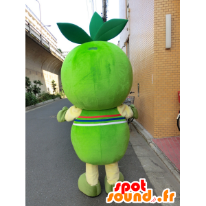 Mascotte de SasaTaro, bonhomme vert avec des feuilles sur la tête - MASFR27258 - Mascottes Yuru-Chara Japonaises