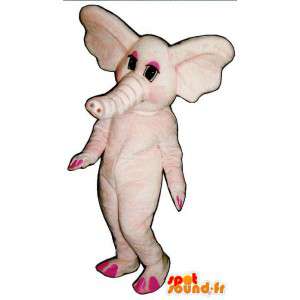 Mascot kleine rosa Elefant - MASFR007031 - Elefant-Maskottchen