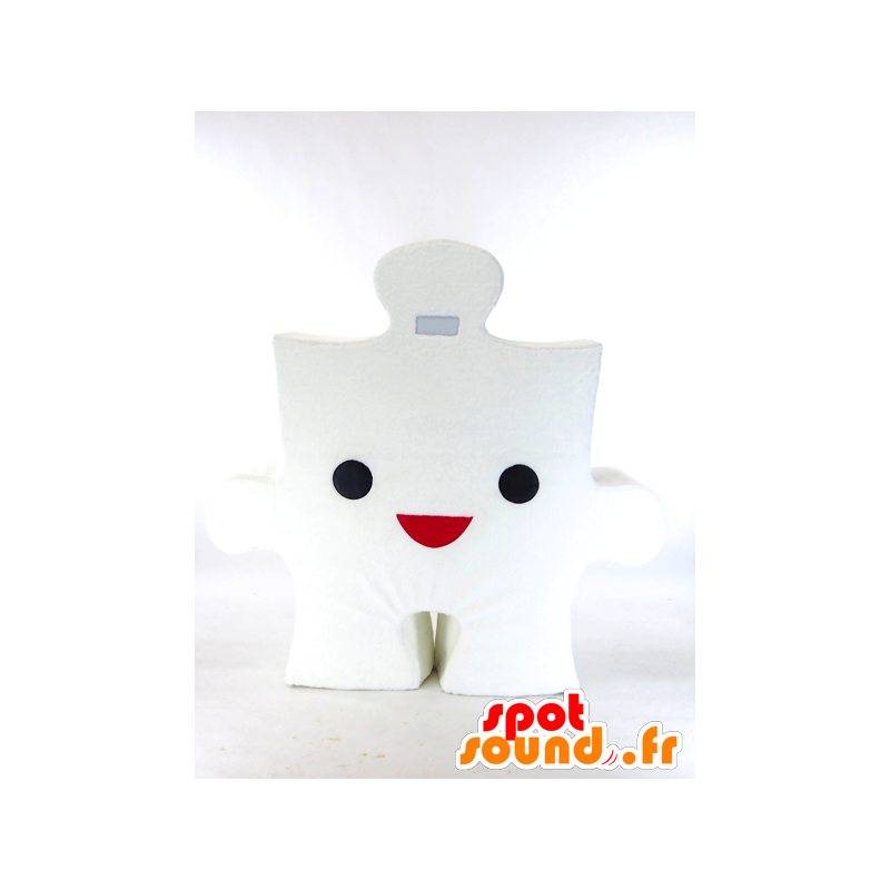 Bianco di puzzle mascotte, giganteschi pezzi del puzzle - MASFR27259 - Yuru-Chara mascotte giapponese