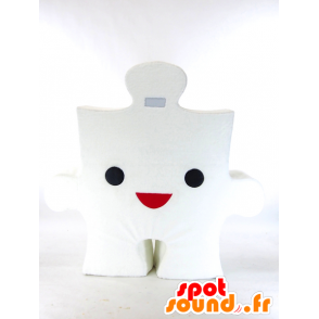 Bianco di puzzle mascotte, giganteschi pezzi del puzzle - MASFR27259 - Yuru-Chara mascotte giapponese