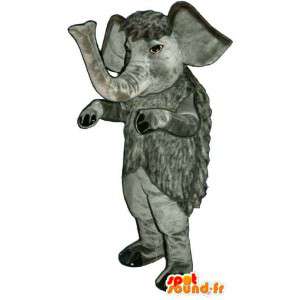 Mascot gris mamut - Personalizable vestuario - MASFR007032 - Mascotas animales desaparecidas