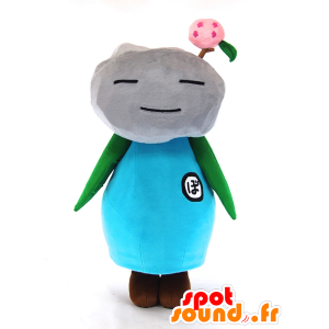 Button-kun-Maskottchen, ein Mann mit Rock-förmigen Kopf - MASFR27263 - Yuru-Chara japanischen Maskottchen