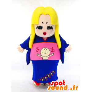 Mascotte de Touliu chan, de femme enceinte avec un gros ventre - MASFR27264 - Mascottes Yuru-Chara Japonaises