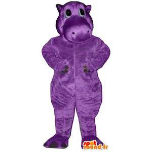 Mascot hipopótamo roxo - Costume customizável - MASFR007033 - hipopótamo Mascotes