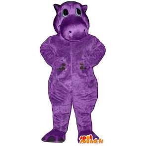 Mascot hipopótamo roxo - Costume customizável - MASFR007033 - hipopótamo Mascotes