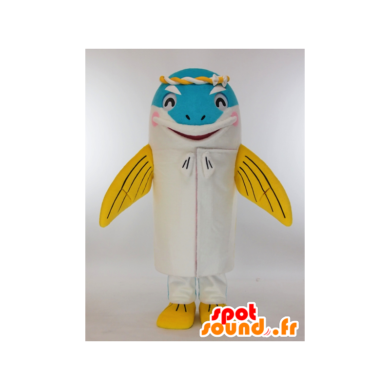 Hirakingu mascot, white and yellow giant mackerel - MASFR27267 - Yuru-Chara Japanese mascots