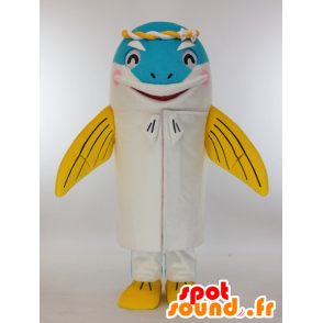 Hirakingu mascot, white and yellow giant mackerel - MASFR27267 - Yuru-Chara Japanese mascots