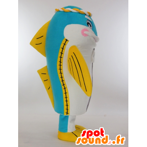 Hirakingu mascot, white and yellow giant mackerel - MASFR27267 - Yuru-Chara Japanese mascots