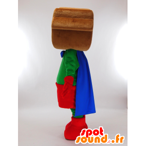 Mascot House-kun, brown house superhero outfit - MASFR27268 - Yuru-Chara Japanese mascots