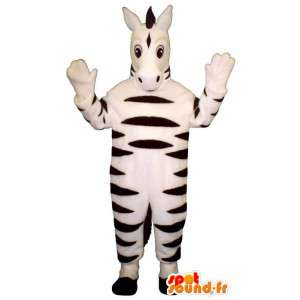 Zebra Mascot zwart en wit - Klantgericht Costume - MASFR007034 - jungle dieren