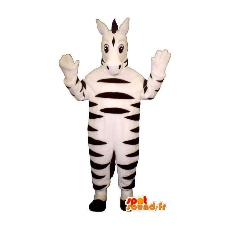 Mascotte in bianco e nero zebra - MASFR007034 - Gli animali della giungla