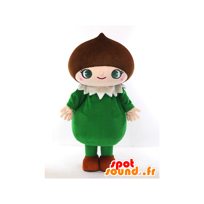 Menina Mascot Brown-chan com marrom na cabeça - MASFR27270 - Yuru-Chara Mascotes japoneses