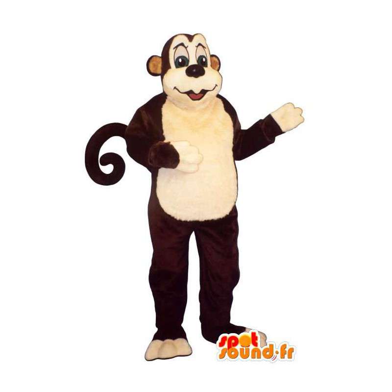 Monkey kolorze. brązowy małpa kostium - MASFR007035 - Monkey Maskotki