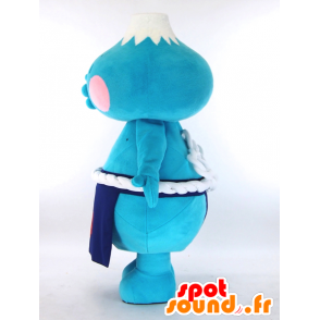 Mascotte del Monte Fuji, montagna blu e bianco vestito come sumo - MASFR27279 - Yuru-Chara mascotte giapponese