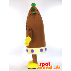 Burukun mascot, brown pine cone and green giant - MASFR27280 - Yuru-Chara Japanese mascots