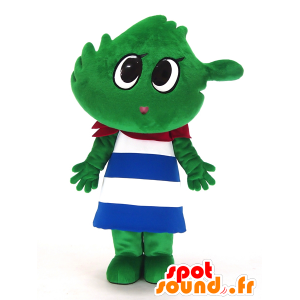 Mascot YukuRin, groen man met een matroos - MASFR27282 - Yuru-Chara Japanse Mascottes