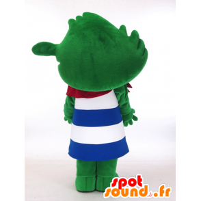 Mascota YukuRin, hombre verde con marinero - MASFR27282 - Yuru-Chara mascotas japonesas