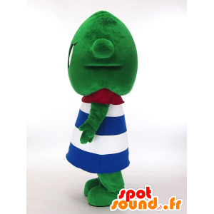 Mascota YukuRin, hombre verde con marinero - MASFR27282 - Yuru-Chara mascotas japonesas