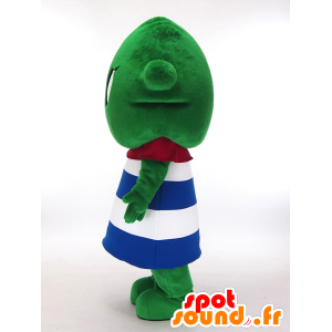 Mascot YukuRin, groen man met een matroos - MASFR27282 - Yuru-Chara Japanse Mascottes